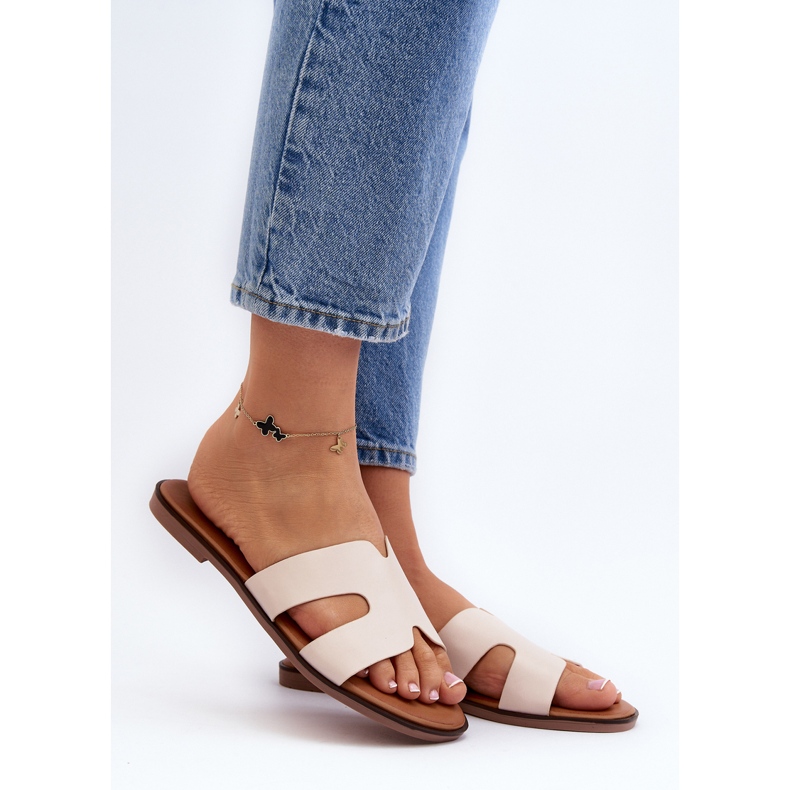 Naisten varvastossut beige Lumossa 2