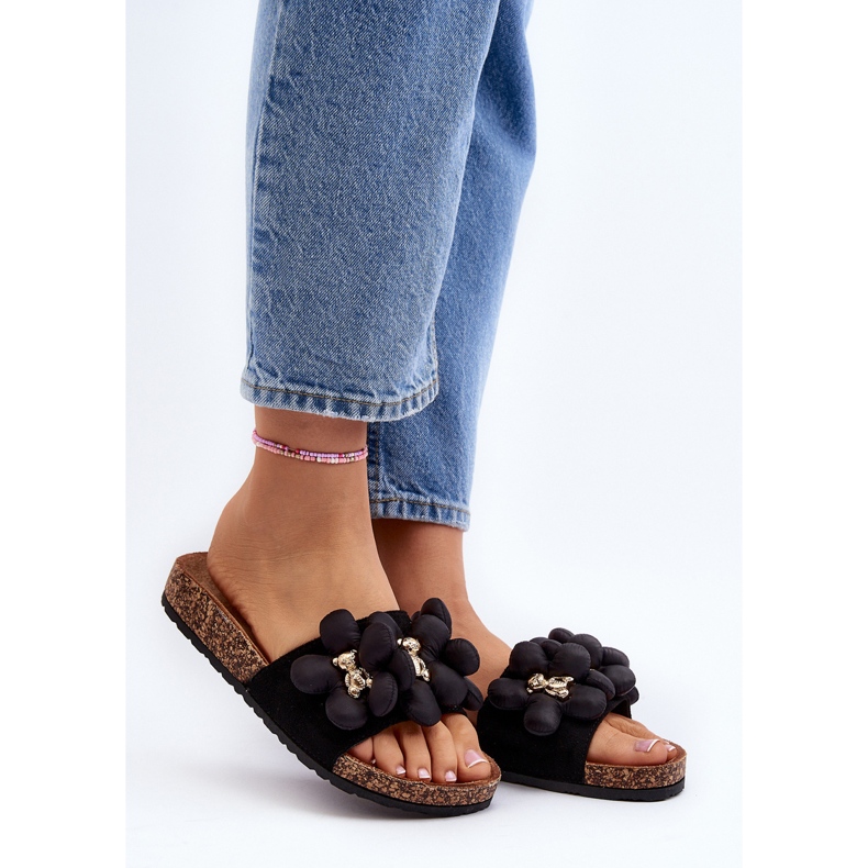 Naisten varvastossut koristeilla Black Bunlia musta 2