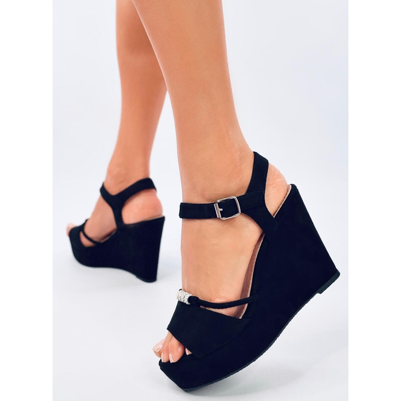 Waite Black wedge sandaalit musta 2