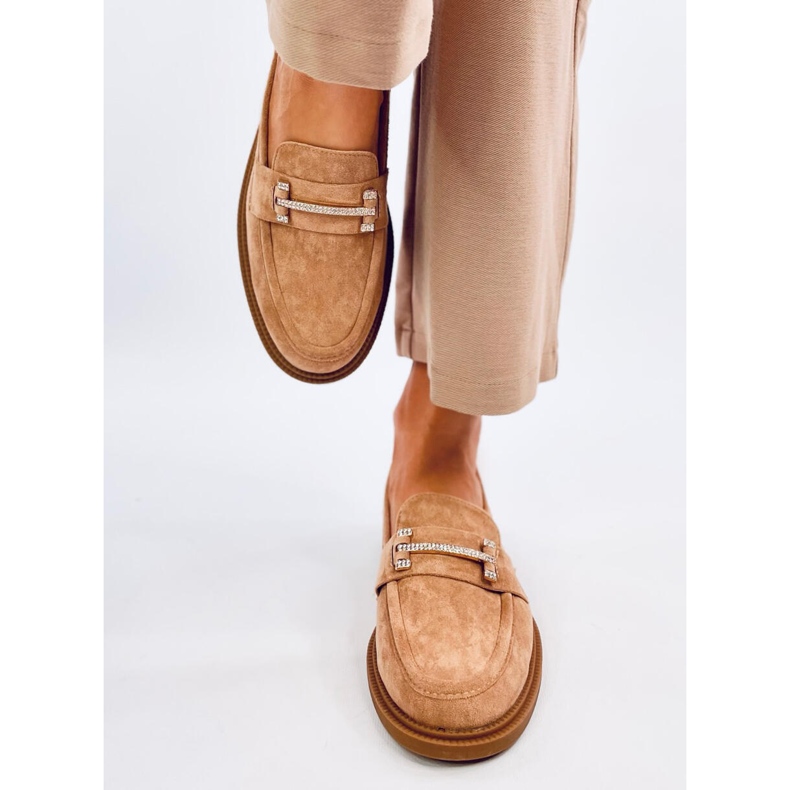 Ferdis Khaki naisten mokasiinit beige 1