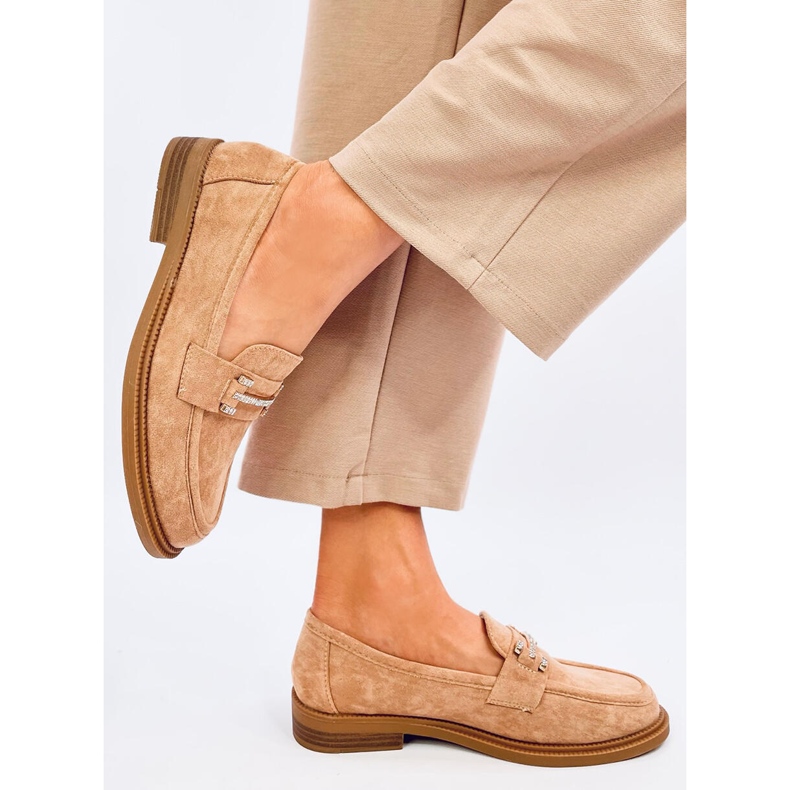 Ferdis Khaki naisten mokasiinit beige 2