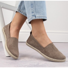 Naisten mokkanahkainen espadrillit cappuccino Potocki W16009 beige 1