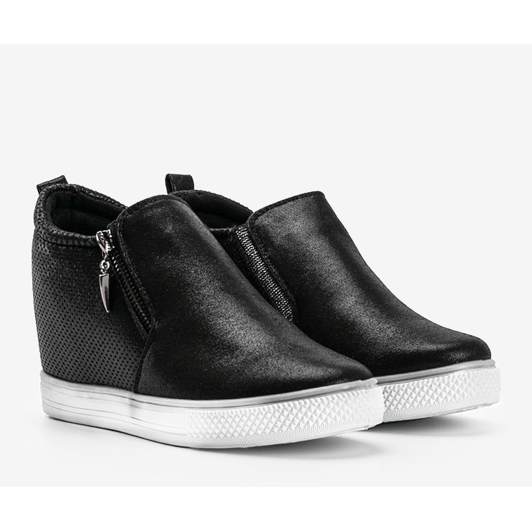 Mustat kiiltävät naisten Avery -lenkkarit 1