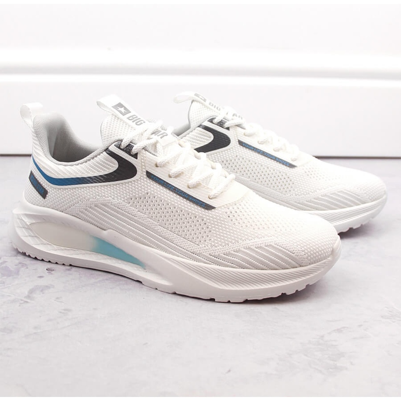 Miesten valkoiset urheilukengät Big Star NN174374 valkoinen 1