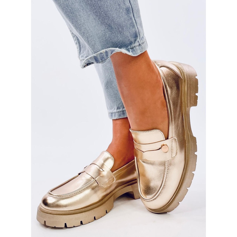 Sidney Gold -alustaiset loaferit kultainen 2