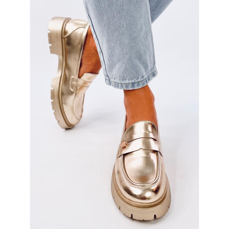 Sidney Gold -alustaiset loaferit kultainen 1