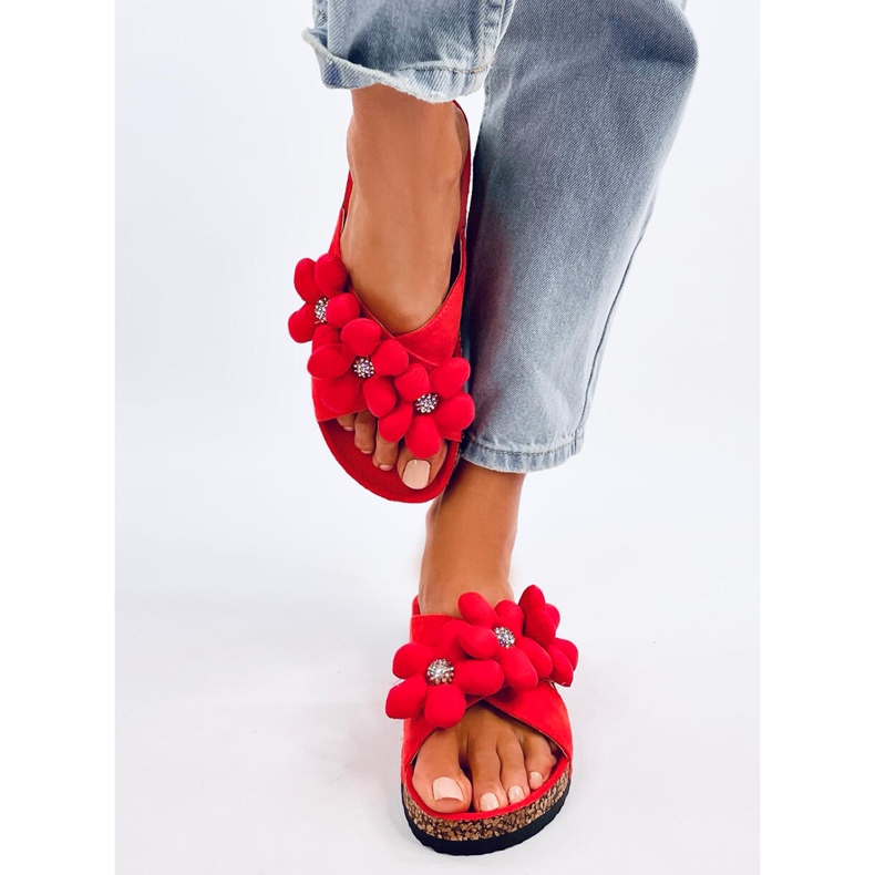 Korkkivarvastossut, joissa on Charss Orange -tyynykukkia oranssi 1