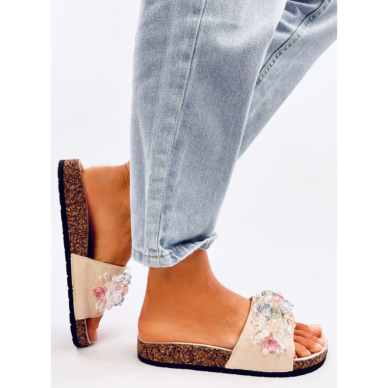 Korkkivarvastossut Maliv Beige -kivillä 2