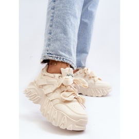 Beiget naisten tennarit paksulla pohjalla 2