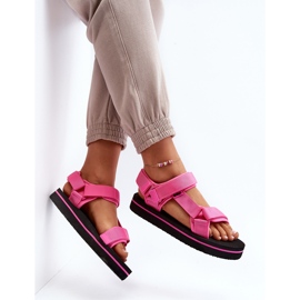 Naisten alustasandaalit Lee Cooper LCW-24-05-2750L Fuchsia vaaleanpunainen 1