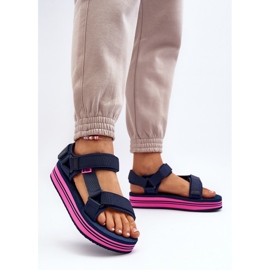Naisten alustasandaalit Lee Cooper LCW-24-05-2754L laivastonsininen 3