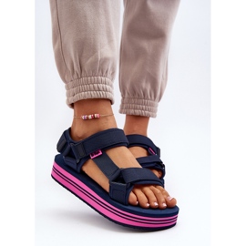Naisten alustasandaalit Lee Cooper LCW-24-05-2754L laivastonsininen 5
