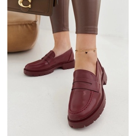 Burgundy Maybritt loafers punainen 1