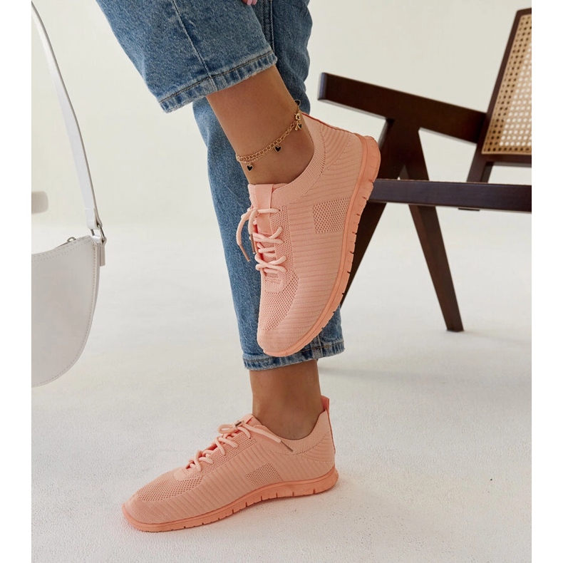 Erminion vaaleanpunaiset kangaslenkkarit vaaleanpunainen 2