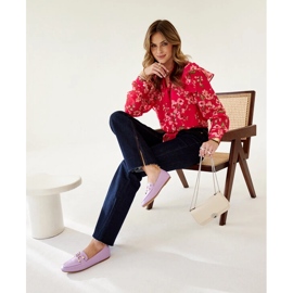 Purppuraiset Comerio-solki mokkasiinit violetti 2