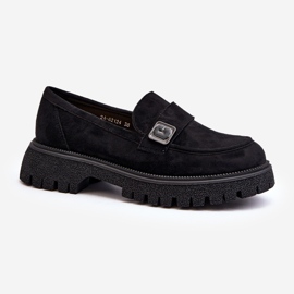 Vinceza Naisten mokasiinit hihnalla Black Flanila musta 1