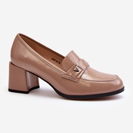 Vinceza Beige Patenttikorkokengät Pumput Felicijana 2