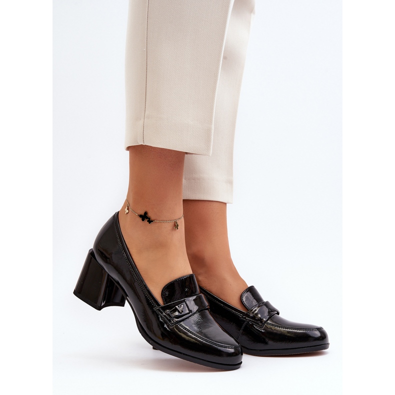 Vinceza Musta Patenttikorkokengät Pumput Felicijana 2