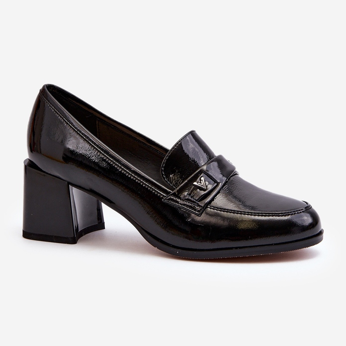 Vinceza Musta Patenttikorkokengät Pumput Felicijana 1