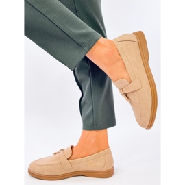 Antonisa Khaki naisten mokasiinit beige 1