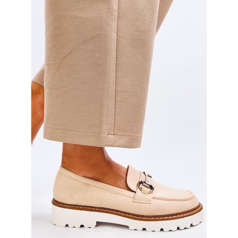 Clays Beige naisten mokasiinit 1