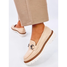 Clays Beige naisten mokasiinit 2