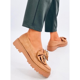 Pennsy Camel -mokasiinit koristeellisella nallekarhulla ruskea 2