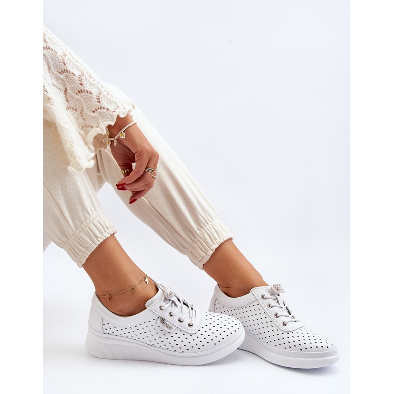 Vinceza Naisten nahkaiset lenkkarit Kengät Valkoinen Brumia 1