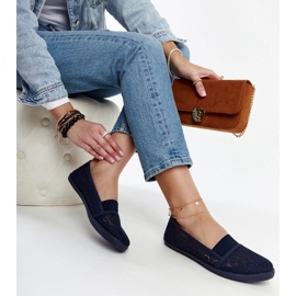 Tummansiniset pionin harjakattoiset lenkkarit sininen 1