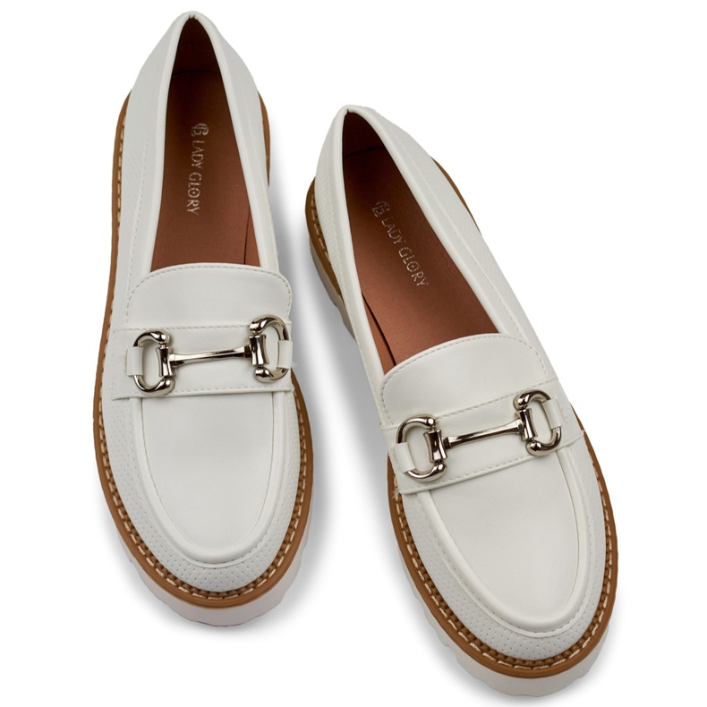 Naisten valkoiset alustakengät valkoinen 1