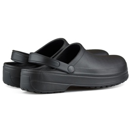 Mustat täyspitkät Kroksy-varvastossut 1