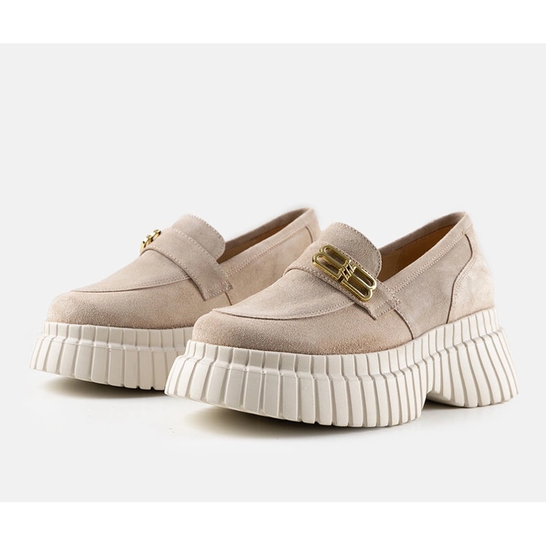 Karino beigen mokkanahka kengät 1