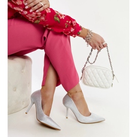 Liena hopeiset korkokengät hopea 1