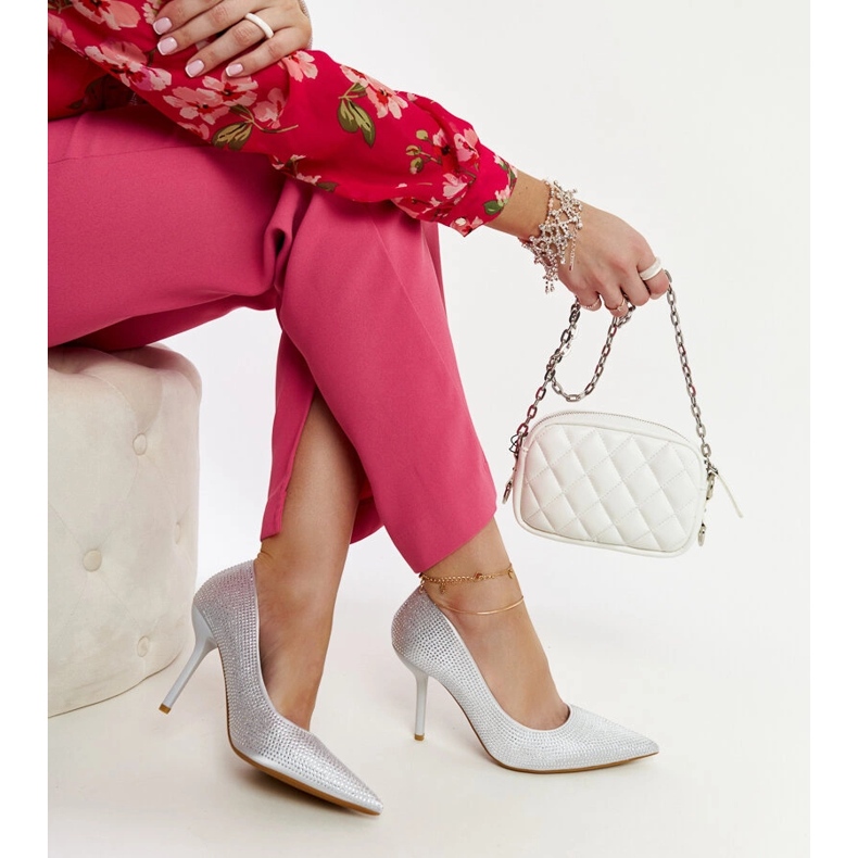 Liena hopeiset korkokengät hopea 1