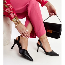 Mustat Fontanile avoimet kantapääpumput 1