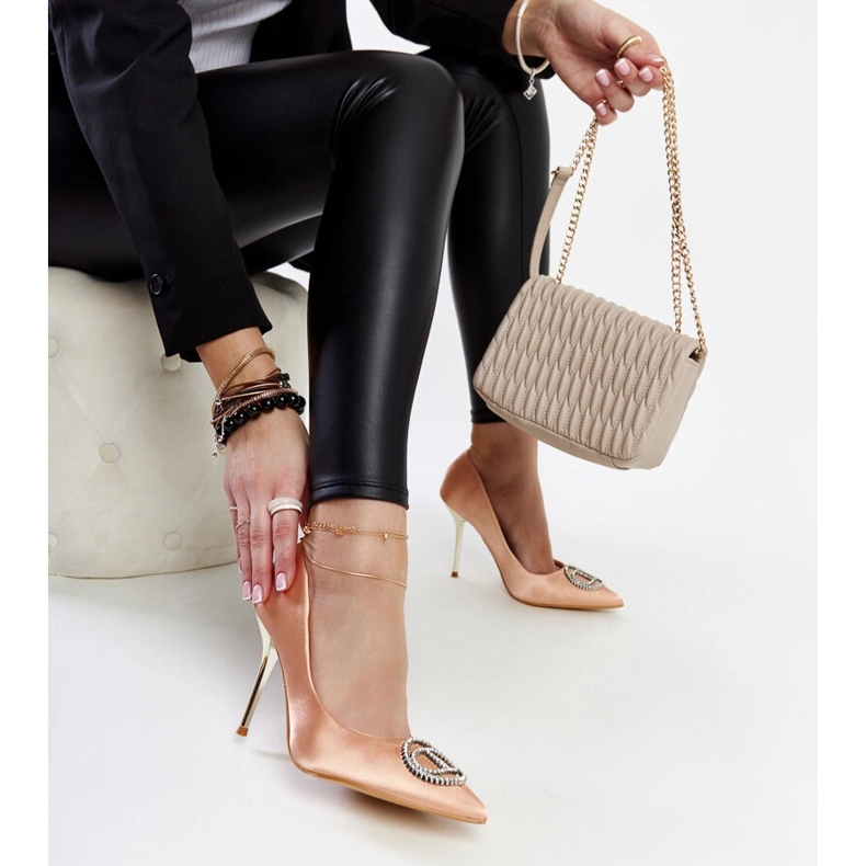 Vaaleanpunaiset korkokengät Elife-zirkoneilla vaaleanpunainen 1