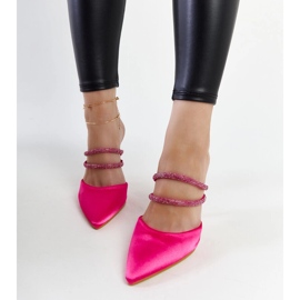 Raffaelinan vaaleanpunaiset korkeakorkoiset varvastossut vaaleanpunainen 1