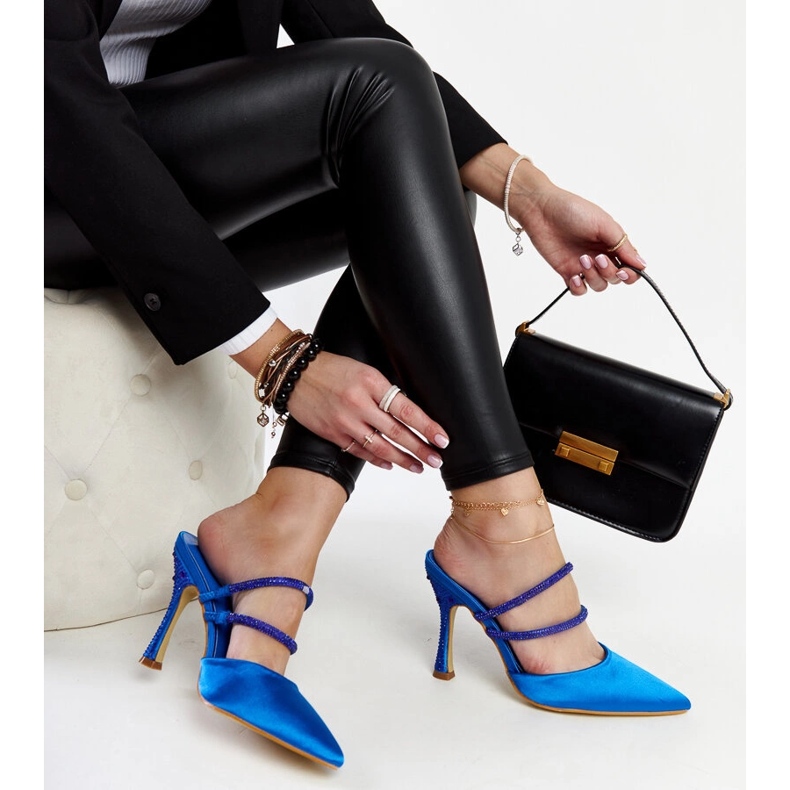 Raffaelinan siniset korkeakorkoiset varvastossut sininen 1