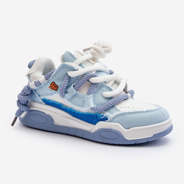 Naisten tennarit, joissa paksu nauhoitus, sininen Miatora 1