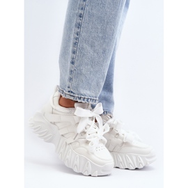 Naisten tennarit, joissa on paksu pohja, valkoinen Ellerai 2