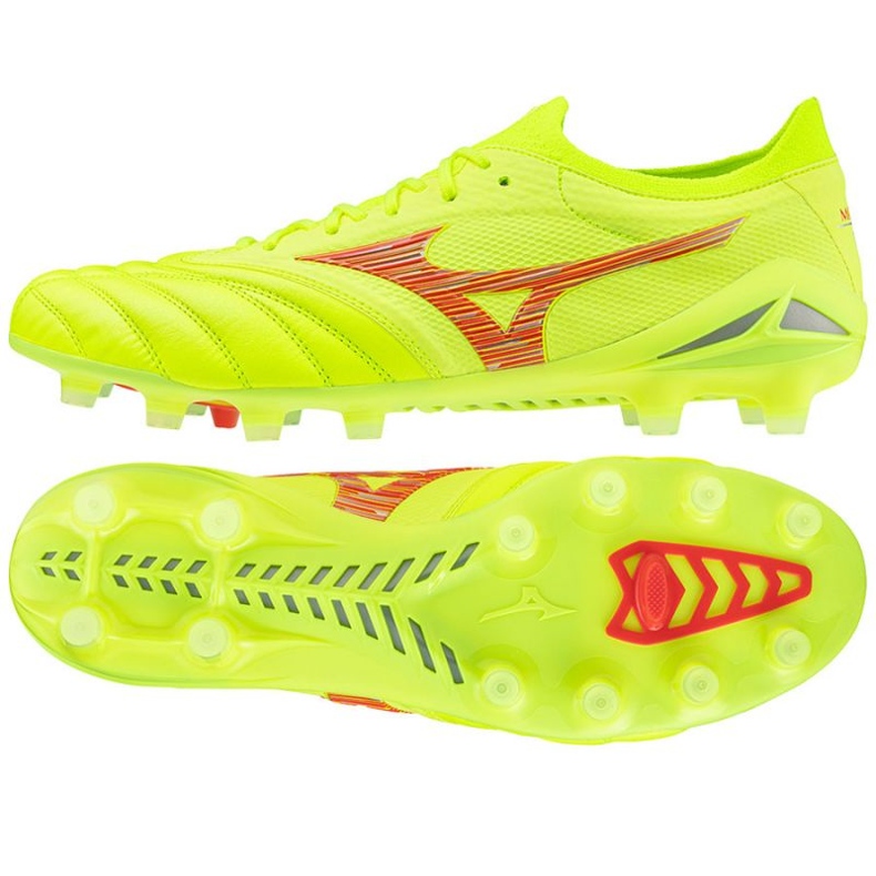 Mizuno Morelia Neo Vi Beta Japan Mix Md M jalkapallokengät P1GA244045 keltainen 1