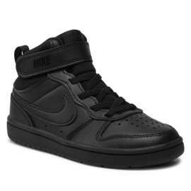 Nike Court Borough Mid 2 Jr CD7783-001 kengät musta 1
