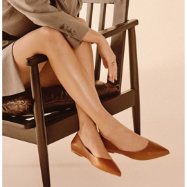 Marco Shoes Hienovaraiset balerinat ruskea 2