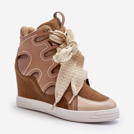 Naisten Wedge-lenkkarit beige Leoppa 1