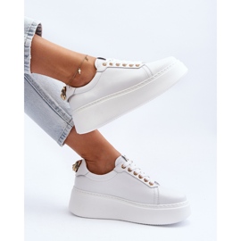 Naisten nahkaiset tennarit CheBello 4367 valkoinen 2