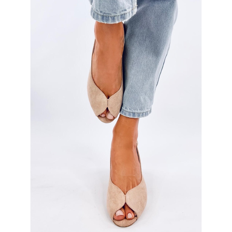 Venus Khaki -korkoiset sandaalit beige 1