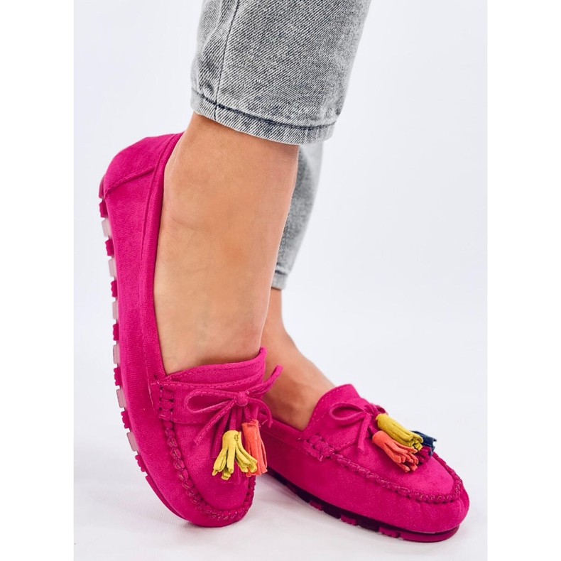 Tamla Fuchsia Fringed Loafers vaaleanpunainen 2