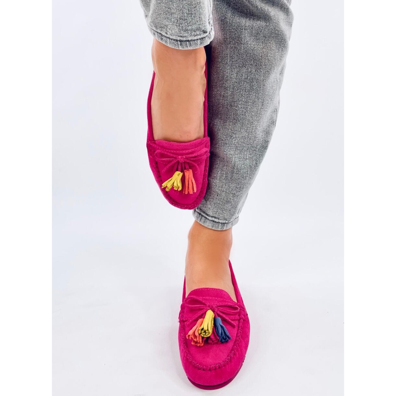 Tamla Fuchsia Fringed Loafers vaaleanpunainen 1