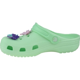 Crocs Classic Butterfly Charm Clog Jr 206179-3TI vihreä 1