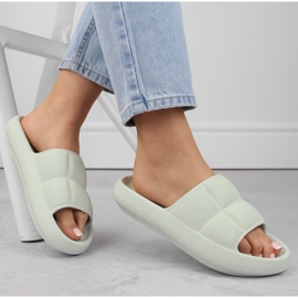 Naisten vaaleanvihreät tossut Vinceza 76052 1